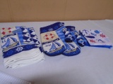 Brand New Group of Nautical Dishtowels-Rags-Oven Mits