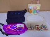 4pc Group of New & Like New Ladies Purses