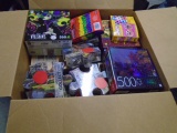 Large Box of Assorted Jigsaw Puzzles