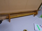 Solid Wood Wall Shelf w/ Quilt Bar