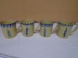 Set of 4 RRP Co Spongeware Mugs
