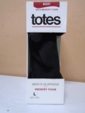 Brand New Pair of Men's Totes Memory Foam Boot Slippers