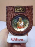 Wilson Micheal Jordan Pocket Watch w/ Leather Belt Case & Fob