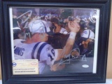 Framed Autographed Superbowl XLI Peyton Manning & Tony Dungy 8x10 Photo