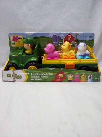 TOMY John Deere Kids Animal Sounds Wagon Ride for 18m+