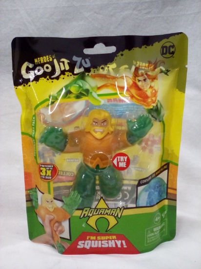 DC Heroes of Goo Jit Ju Aquaman Stretch Doll for Ages 4+