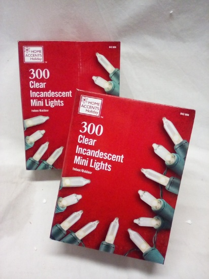 2 Boxes of 300 Clear Incandescent Mini Lights