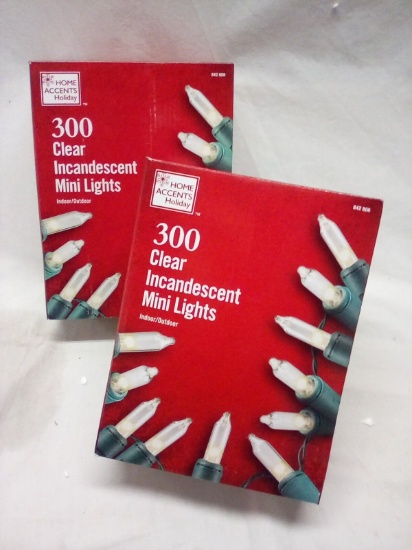 2 Boxes of 300 Clear Incandescent Mini Lights