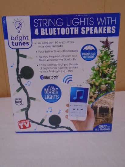 Brightunes String Lights w/ 4 Bluetooth Speakers Set