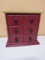 Vintage Painted 3 Drawer Wooden Chest