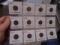 Group of (12) Assorted Date Indian Head Cents
