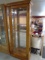 Beautiful Pulaski Solid Oak Glass Front and Sides Lighted Curio Cabinet