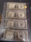 4pc Group of 1935 One Dollar Silver Certificates