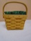 1997 Longaberger Breast Cancer Awareness Basket w/ Liner & Protector