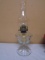 Antique Glass Oil Lamp
