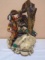 Vintage Chalk Indian w/ Eagle Statue