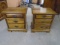 2 Matching Beautiful Solid Wood 3 Drawer Night Stands