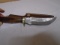 Custom Handmade Damascus Blade Knife w/ Leather Sheave