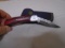 Custom Handmade Damascus Blade Folding Lock Blade Knife w/ Leather Sheave