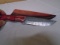 Custom Handmade Damascus Blade Knife w/ Leather Sheave