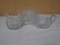 Lead Crystal Cut Glass Cream & Sugar & Double Handle Lead Crystal Sugar