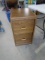 2 Drawer Rolling Wood File Cabinet
