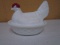 Vintage Westmorland Milk Glass Hen on Nest
