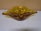 Large Amber Kemple Cane Band & Rose Napoleon Hat Bowl
