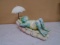 Frog Under Umbrella Garden Statue