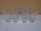 Group of 6 Heavy Weighted Bottom Glasses
