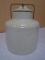 Antique Stoneware Lidded Jar Crock w/ Wire Bale Seal
