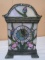Beautiful Stained Glass Lighted Clock