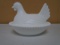 Vintage Indiana Glass Milk Glass Hen on Nest