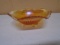 Vintage Jeannette Marigold Carnival Anniversary 3 Toed Bowl