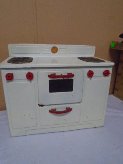 Vintage Child's Metal Electric Playstove