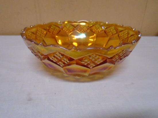 Vintage Imperial Marigold Carnival Glass Bowl