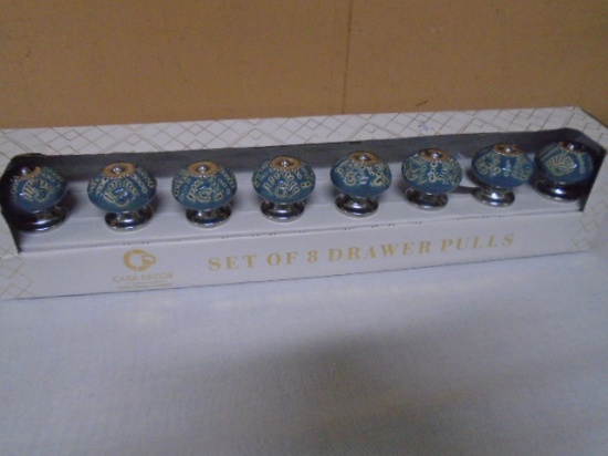 Set of 8  Casa Décor Decorative Porcelain Drawer Pulls