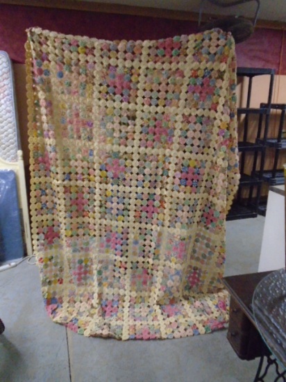 Vintage Yo-Yo Quilt