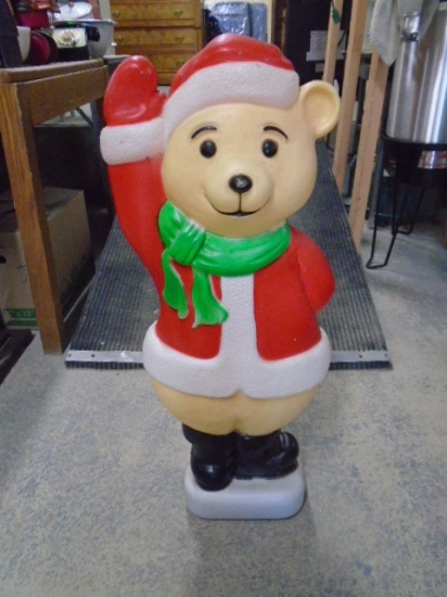 33in Tall Blowmolded Lighted Santa Bear