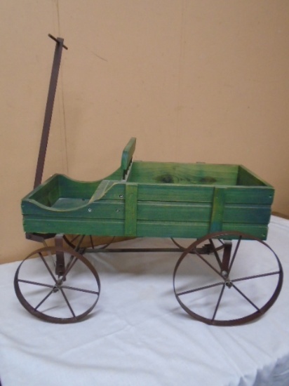 Wood & Steel Buckboard Style Wagon