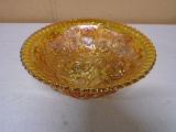 Vintage Imperial Lustre Rose Marigold Carnival Bowl