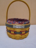 1997 Longaberger Inaugral Basket w/Liner and Protector
