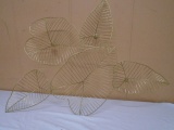 Goldtone Metal Art Leaf Wall Décor