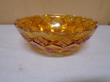 Vintage Imperial Marigold Carnival Glass Bowl
