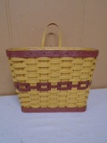 Plastic Hand Woven Hanging Planter Basket
