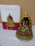 LED Lighted Rotating Nativity Scene