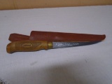 Rapala J Martini Findland Super Flex Filet Knife w/ Leather Sheave