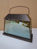 Metal & Glass 5 Tea Light Candle Lantern