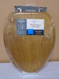 Brand New Oak Elongated Toilet Seat