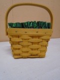 1997 Longaberger Breast Cancer Awareness Basket w/ Liner & Protector